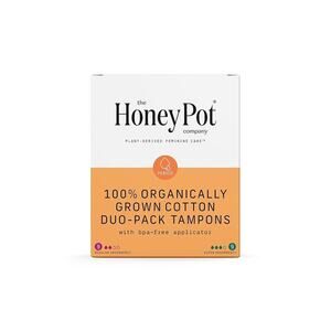 The Honey Pot Multipack -100% Organic Cotton Core Tampons Plastic Applicator